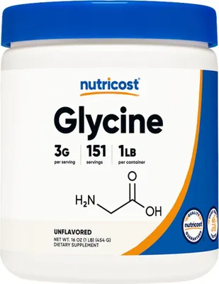 Produktbild von Reines Glycine Pulver Nahrungsergänzungsmittel ohne Zusätze für den täglichen Bedarf