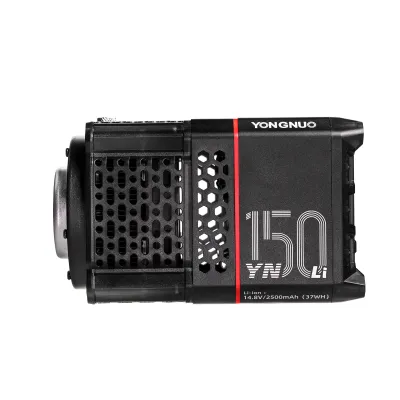 Obrázek produktu pro YONGNUO YN150Li Přenosné 150 W LED video světlo, fotografické výplňové světlo, 3200 K šC 5600 K, studiové světlo COB, vestavěná baterie 2500 mAh, 12 světelných efektů, CRI 95+, ovládání pomocí aplikace APP pro vnitřní i venkovní použití, živé vysílání, nahrávání videa, produktová portrétní fotografie