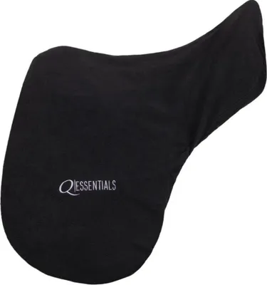 Produktbild von QHP Sattelschoner Sattelüberzug schwarz Fleece, Größe:.