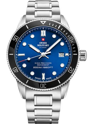 Produktbild von Herrenuhr SWISS MILITARY SM34088.02 in Dunkelblau, sportlich.