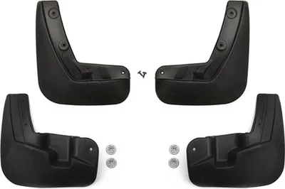 Image de Bavettes Garde Boue pour Renault Captur 2016-2021 Avant et Arrière Noir 4Pcs