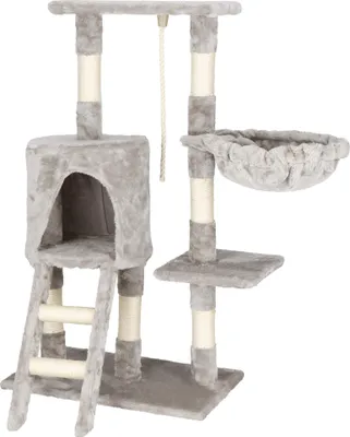 Produktbild von Springos® Kratzbaum mit Liegemulde Katzenhäuschen Spielseil 96 cm