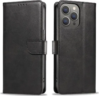 Obrázok produktu pre Etui Kožené puzdro na knihy pre Iphone 16 - Čierne