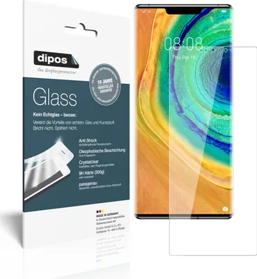 Produktbild von 2x Schutzfolie für Huawei Mate 30 Pro - Anti-Shock 9H Folie dipos Glass Kunststoffglas