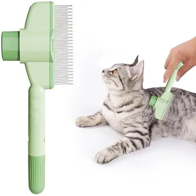 Produktbild von Katzenkamm 20x8x2cm Massagekamm für lange und kurze Haare