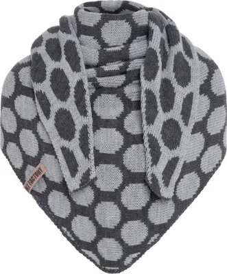 Produktbild von Knit Factory Liva Dreiecksschal - Anthrazit/Grau - 180x75 cm