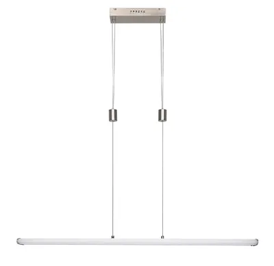 Obrázek produktu pro Závěsné LED svítidlo s dálkovým ovládáním 24W barva saténový chrom 72011 Temperius Rabalux