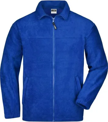 Produktbild von James & Nicholson Fleecejacke Full-Zip, Gr. 3XL,royalblau