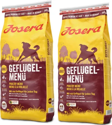 Produktbild von Josera Geflügel-Menü Trockenfutter für Hunde 2x12,5kg