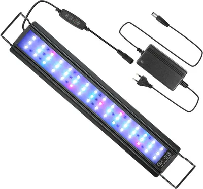 Produktbild von Jiubiaz 18W LED akvárium s časovačom Mollusk Top Light RGB osvetlenie, 45-70cm