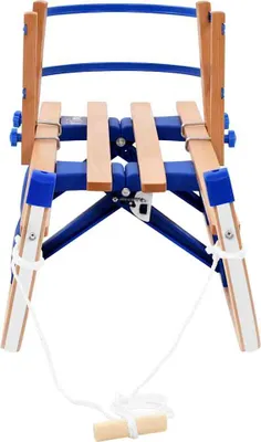 Obrázok produktu pre vidaXL Skladacie sane s opierkou Drevo 119 cm
