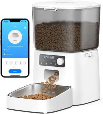 Produktbild von Oneisall - Katzen-Futterspender Futterautomat 3.5L mit App-Steuerung