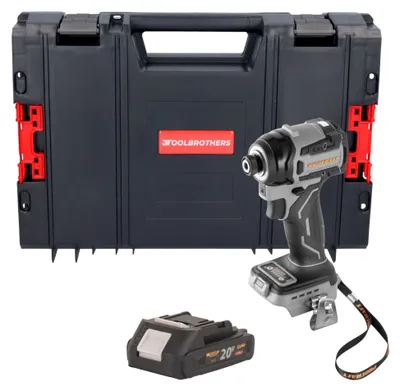 Productafbeelding van Procraft Industrial ID20Abb accu-slagmoersleutel 20 V 180 Nm 1/4" + 1x accu 2,0 Ah + RHINO-gereedschapskoffer - zonder oplader