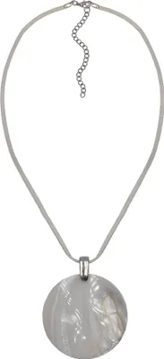 Produktbild von Steuer Modeschmuck Anhänger mit Kette Metall 60cm weiß ohne 445040029