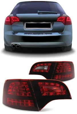 Productafbeelding van LED-achterlichten in rood, geschikt voor Audi A4 Avant stationwagen, model B7, vanaf 2004-2008