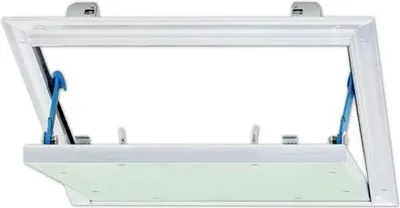 Produktbild von Revisionsklappe Alumatic mit Gipskartoneinlage GKBI 12,5 mm und Fangsicherung 500 mm x 500 mm