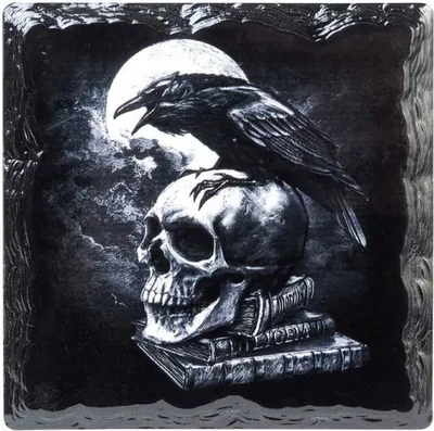 Immagine prodotto di Sottobicchieri "Poes Raven" Set da 4