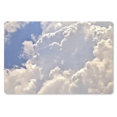 Produktbild von MuchoWow® Schreibtischunterlage Anzeige eines bewölkten Himmels 60x40 cm - XXL Mauspad - Großes Mauspad