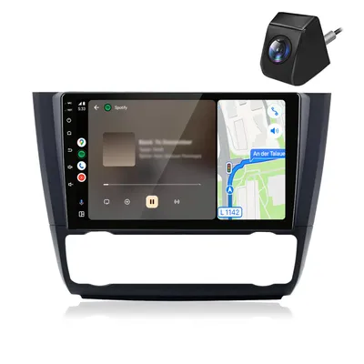 Produktbild von Autoradio mit Rückfahrkamera Für BMW 1er E81 E82 E87 E88 2004-2011 Wireless CarPlay Android Auto WiFi GPS Navi RDS DSP DAB+ BT 9 Zoll 2+64GB