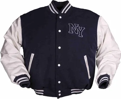 Produktbild von NY Baseballjacke navy/weiß, XL