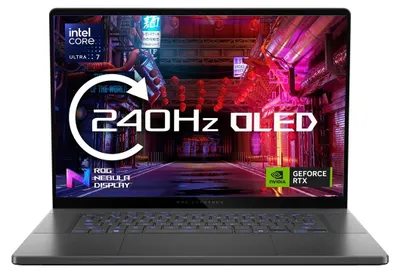 Image de ASUS ROG Zephyrus G16 GU605CM-QR027W, ordinateur portable Intel Core Ultra 7 255H, écran 40 6 cm (16 ), résolution 2,5K, 16 GB de mémoire LPDDR5x-SDRAM, disque SSD de 1 TB, carte graphique NVIDIA GeForce RTX 5060, Wi-Fi 7 (802.11be), système d'exploitation Windows 11 Home, couleur gris
