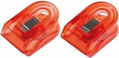 Produktbild von Briefklemmer Multi Clip Liliput 15x25mm VE=8 Stück kristallrot