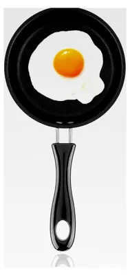 Produktbild von 12 cm Mini-Bratpfanne, Antihaft-Omelettpfanne, Tragbare Eierpfanne mit Griff, Kleine Pfanne für Omelett und Pfannkuchen, Spülmaschinenfest