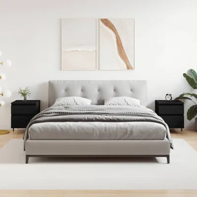 Obrázek produktu pro vidaXL Noční stolky 2 ks černé 40x35x50 cm výrobek ze dřeva