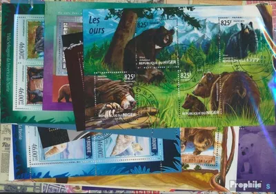 Produktbild von Briefmarken Motive 10 verschiedene Bären Blöcke