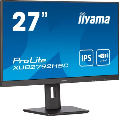 Zdjęcie produktu dla iiyama ProLite XUB2792HSC-B5, 68,6 cm (27"), 1920 x 1080 px, Full HD, LED, 4 ms, Czarny