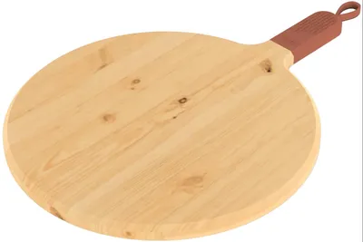 Produktbild von ZiiPa Servierbrett / Pizzabrett Sora Buchenholz Terracotta - ø 31 cm