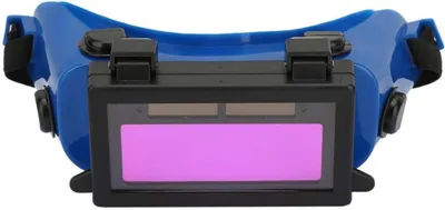 Produktbild von Schweißerbrille, automatische Verdunkelungsmaske, Schweißerbrille für Schweißer, Schutzbrille für Baustellen, Elektroschweißen (Blau)