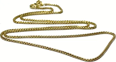 Produktbild von Kette 925/- Silber vergoldet diamantiert Collier Silberkette Venezianer rund 45cm