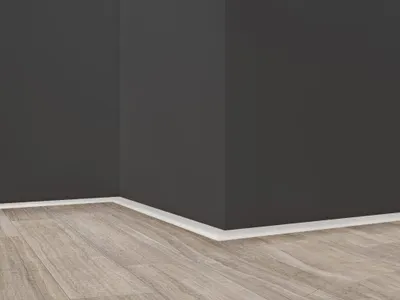 Produktbild von Döllken Flachleiste selbstklebend 1013 Weiß 2500mm