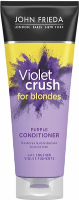 Produktbild von JOHN FRIEDA Violet Crush, Frauen, Professionelle Haarspülung, Blond, Blond, Silber, Farbschutz, Feuchtigkeitsspendend, Reparatur, Glättend, 245 ml