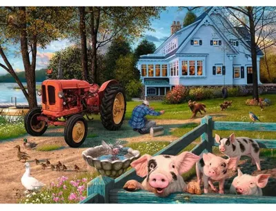 Zdjęcie produktu dla RAVENSBURGER Puzzle „Życie na wsi” XXL, 300 elementów