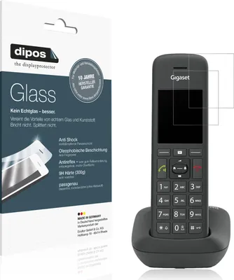 Produktbild von 2x Schutzfolie für Gigaset C575HX matt - Anti-Shock 9H Folie dipos Glass Kunststoffglas