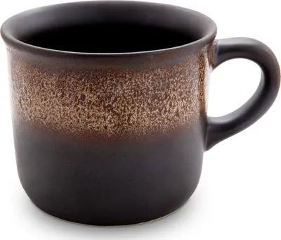 Produktbild von Original Bunzlauer Keramik 400 ml Kaffeepott Teebecher Tasse Becher Ø 10,2 cm, H 8,6 cm Design ZACIEK braun