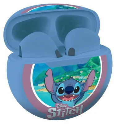 Produktbild von Lexibook Disney Stitch Drahtlose Stereo-Kopfhörer, hohe Klangqualität, integriertes Mikrofon, Blau