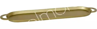 Produktbild von Tablett oval ALU RAW/NEWBRONZE 77x17x3