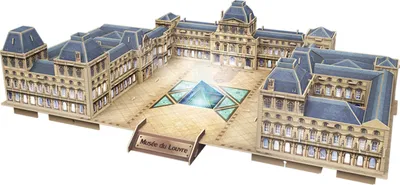 Image de Cubic Fun 3D Puzzle Le Louvre avec lumières Led