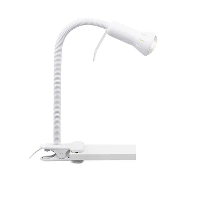 Produktbild von Weiße Klemmlampe mit Flexarm