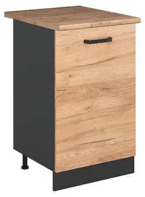 Zdjęcie produktu dla Szafki kuchenne Vicco R-Line Dąb goldkraft/Antracyt 50 cm blat roboczy Dąb Goldkraft, Model 70285