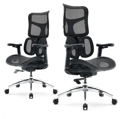 Image de Siège de bureau - Chaise de bureau - Fauteuil gamer - Fauteuil pivotant - Siège ergonomique - Support lombaire dynamique
