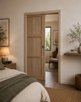 Immagine prodotto di Porta scorrevole Frake a 3 ante H204 x L73 cm, incasso, kit finitura GD MENUISERIES