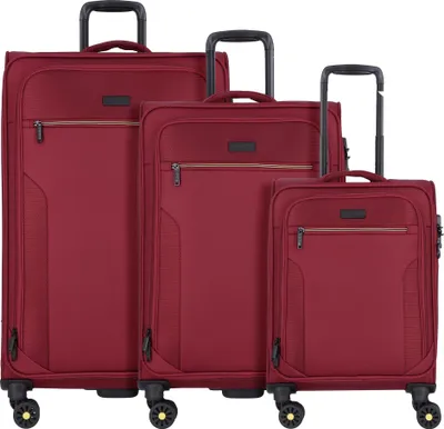 Produktbild von D&N Travel Line 9704 - Trolley-Set, 3tlg. (dark red)