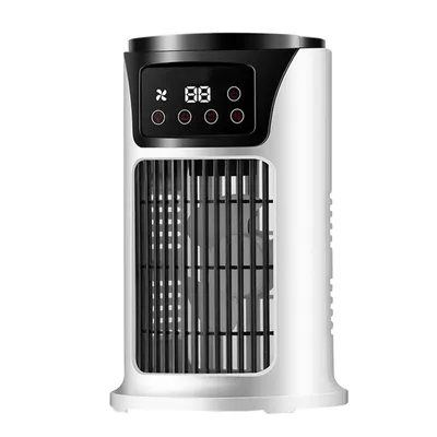 Imagen del producto de Aire acondicionado portátil, ventilador de escritorio, ventilador USB para el hogar y el dormitorio, color blanco