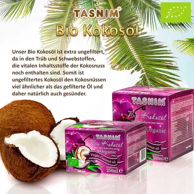 Produktbild von Tasnim - Kokosöl 250 ml Bio
