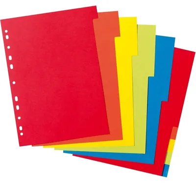 Image de répertoire en carton herlitz, vierge, DIN A4, coloré, 10 pièces