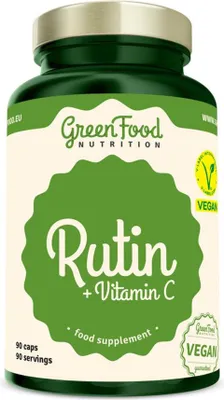 Produktbild von GreenFood Nutrition Rutin Vitamin C 90 Kapseln